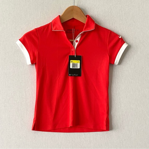 Nike Golf Dri Fit Girls Polo Shirt - Picture 1 of 3